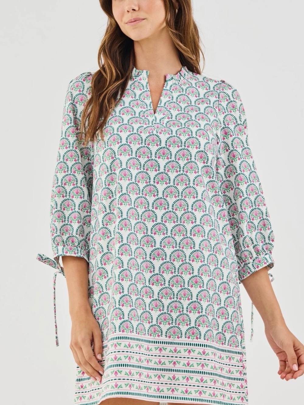 Mary Square-Lainey Dress/Sunshower Flora White Dress - Picture 3 of 5